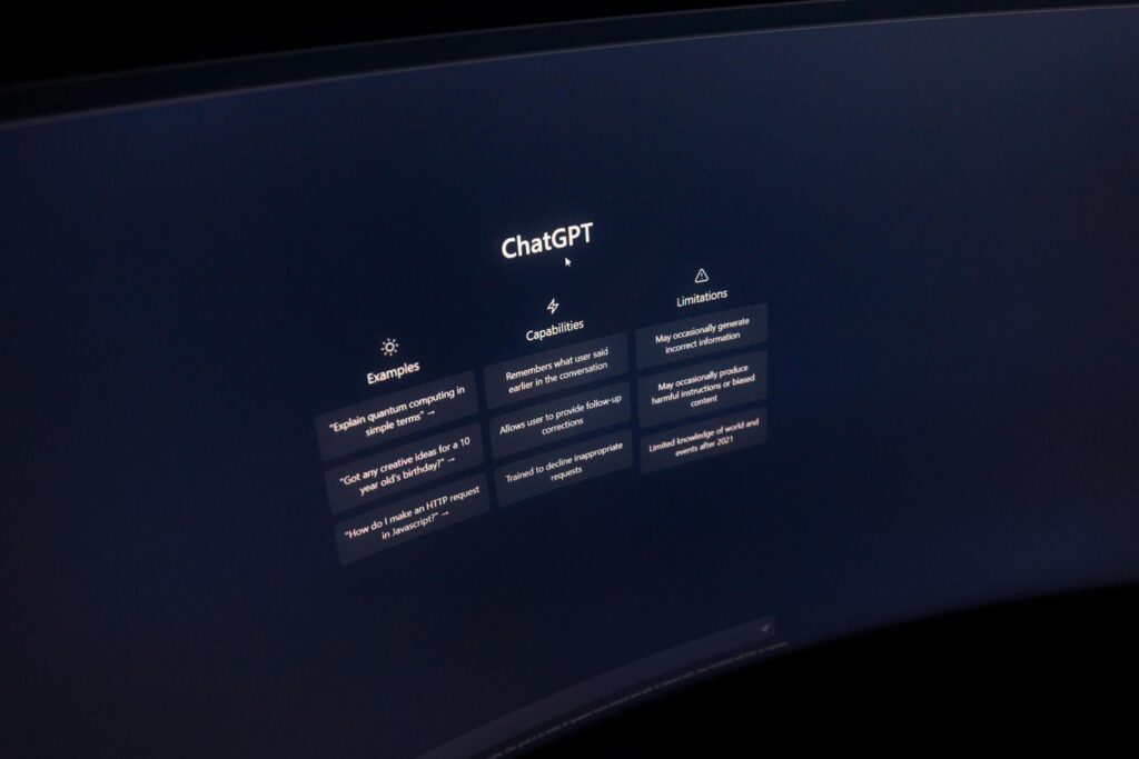 a chatbot for chatgpt on a desktop computer