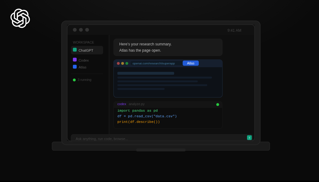 picture of a computer with chatgpt on