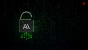 pciture of a black screen with key with anthropic symbol and code