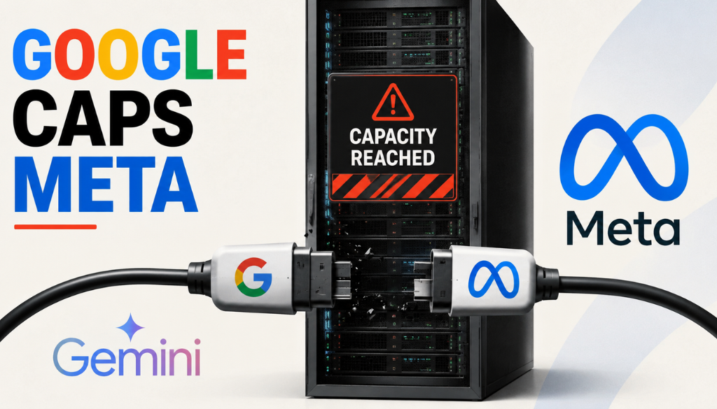 picture of a data center unplugging google and meta