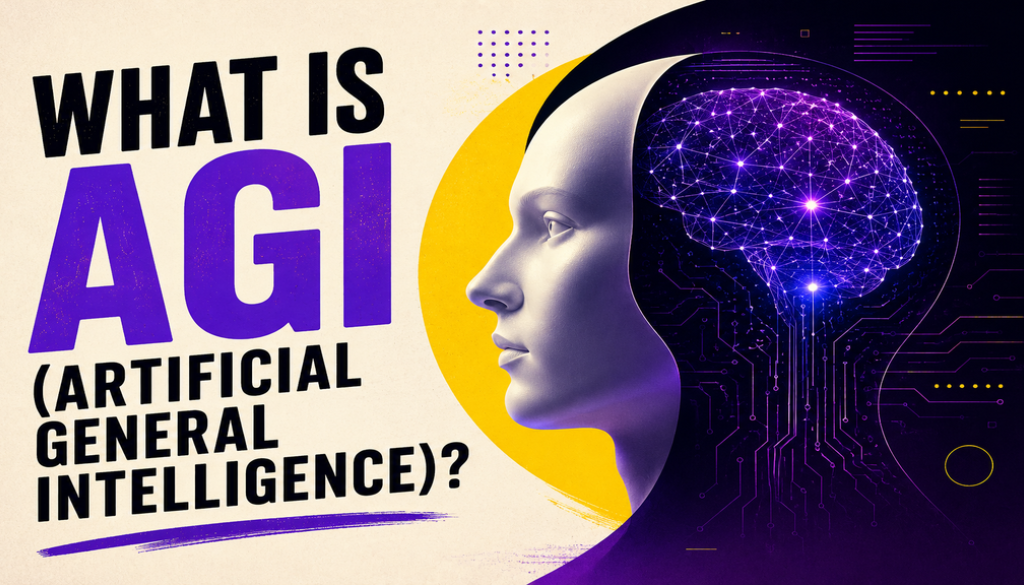picture of a perosn with an AGI brain