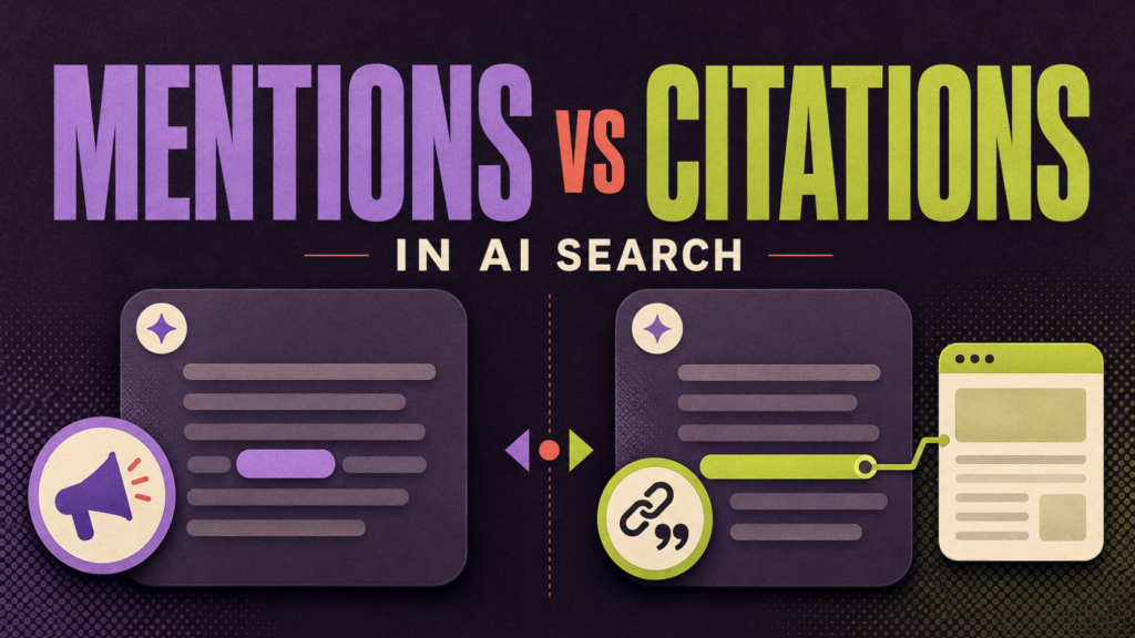 Brand Mentions vs. Brand Citations in AI Search What Marketers Need to Know