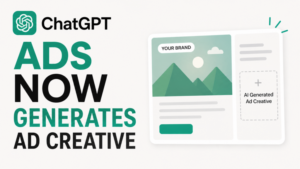 ChatGPT Ads Now Generates Ad Creative for Advertisers