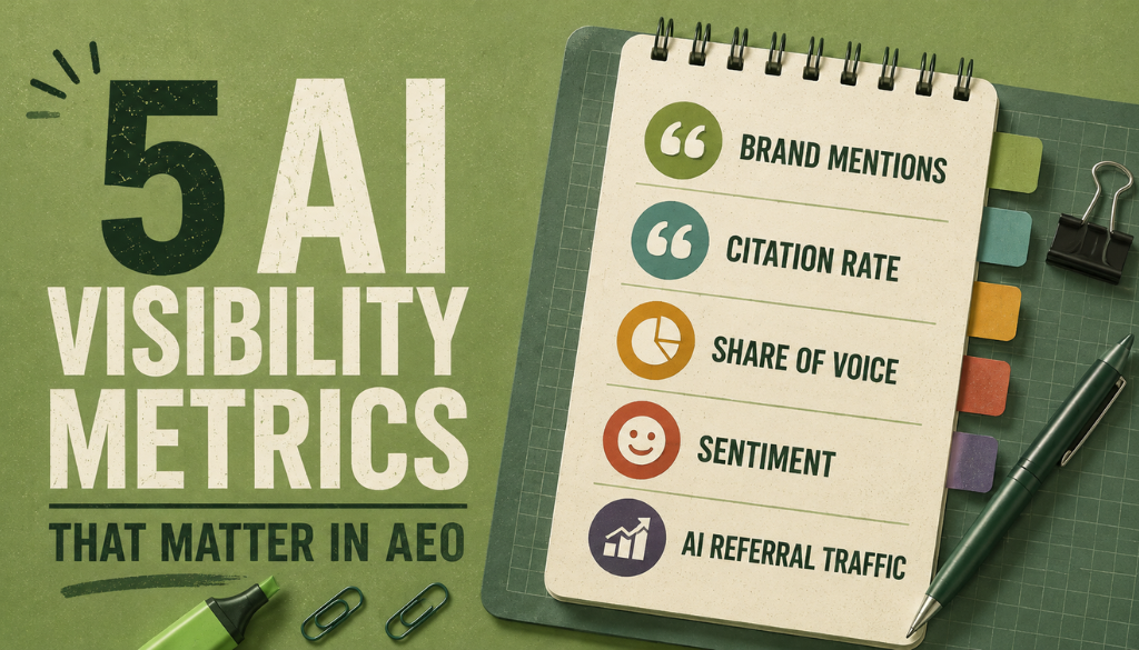 The 5 AI visibility metrics that matter in AEO