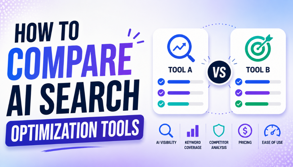 How to compare AI search optimization tools: a step-by-step guide for businesses