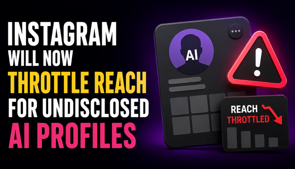 Instagram will now throttle reach for undisclosed AI profiles