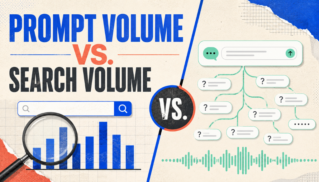 Prompt Volume vs. Search Volume