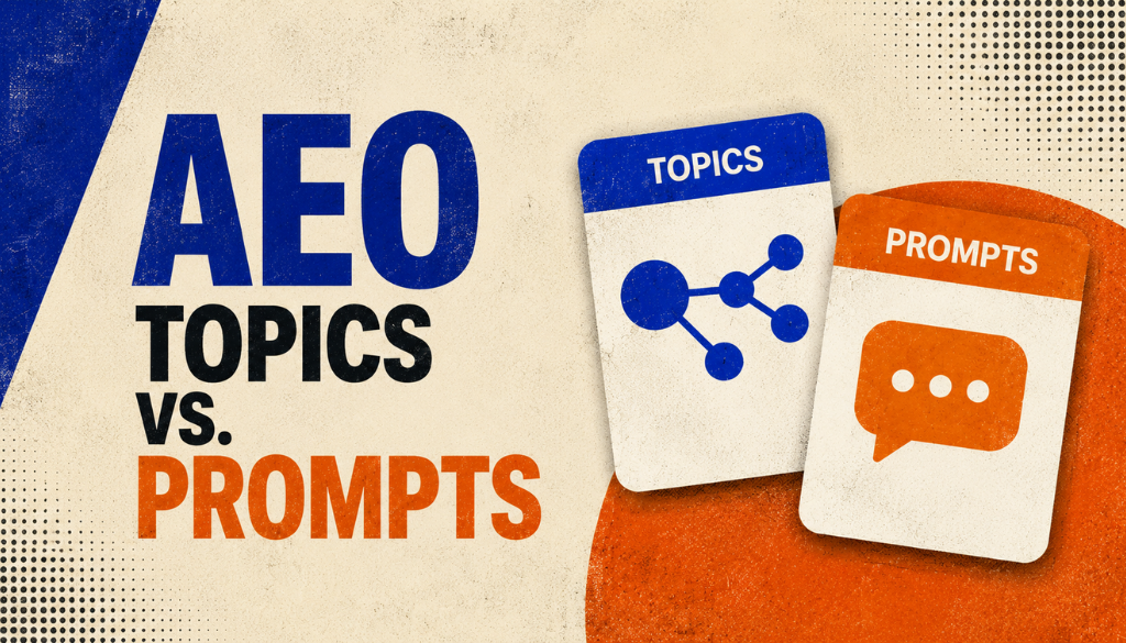 aeo topics vs. prompts