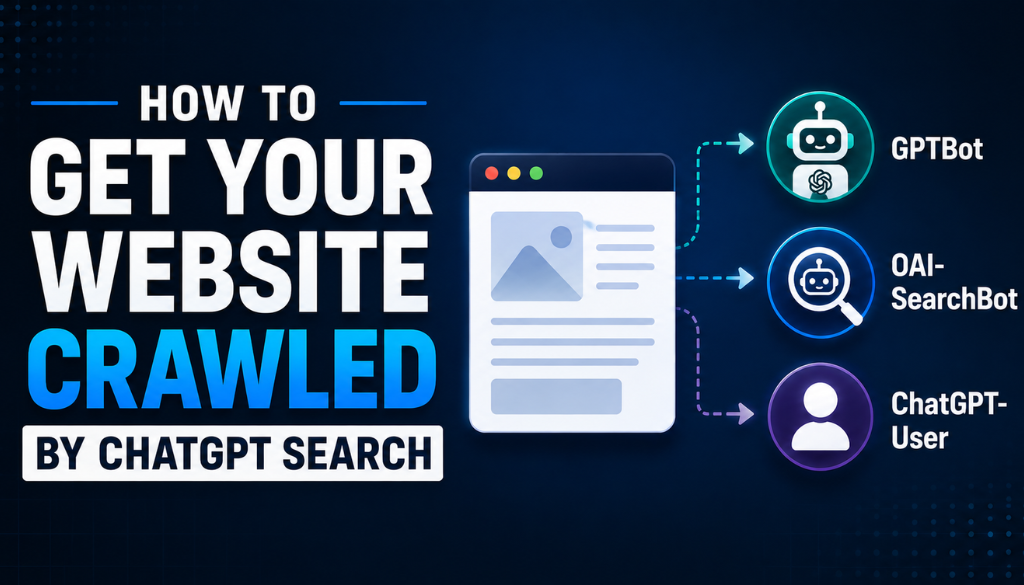 How to get your website crawled by ChatGPT Search: GPTBot, OAI-SearchBot, and ChatGPT-User