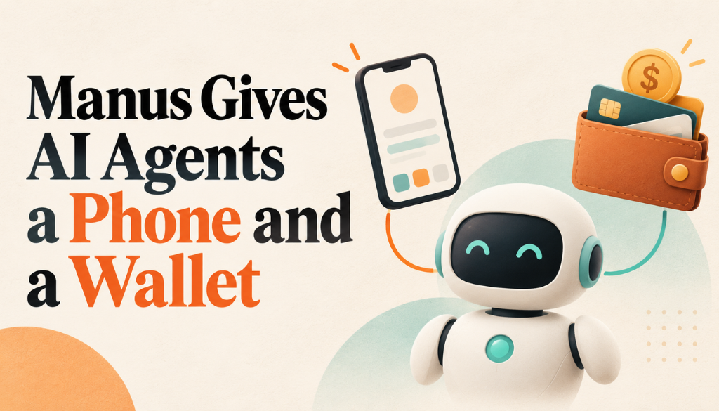 Manus gives AI agents a phone and a wallet