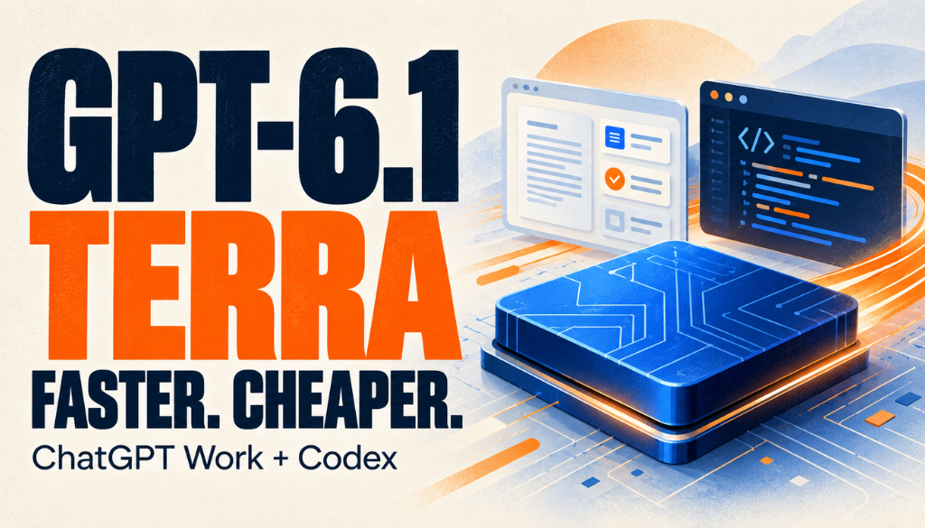 GPT-6.1 Terra: faster and cheaper, for ChatGPT Work and Codex