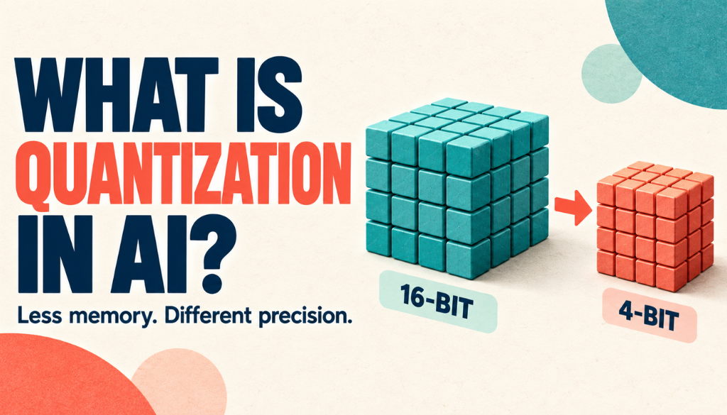 What is quantization in AI: a 16-bit model compared with a smaller 4-bit model